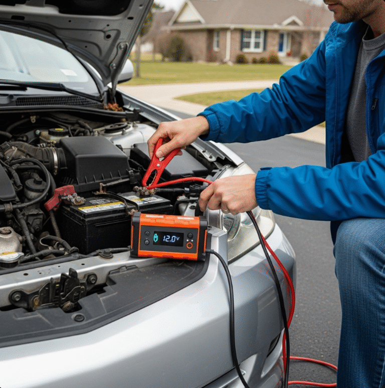 차량 배터리 완전 방전 점프 스타트 안전하게 하는 법
