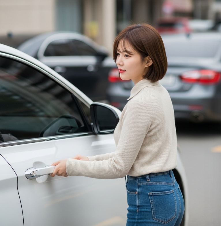 주차 후 문이 자동으로 잠기지 않을 때 설정 문제일까?