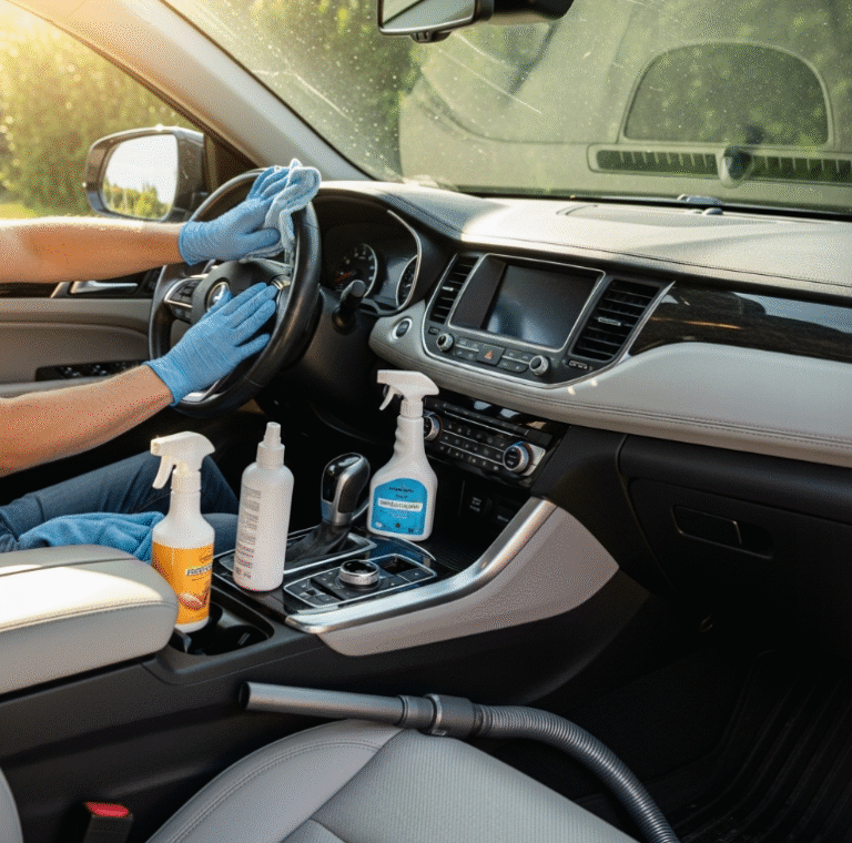 차량 실내 청소를 가장 효율적으로 하는 방법은?