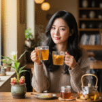 목 감기 기침 가래 끓을 때 5분만에 가라앉는 꿀물+생강차 배합