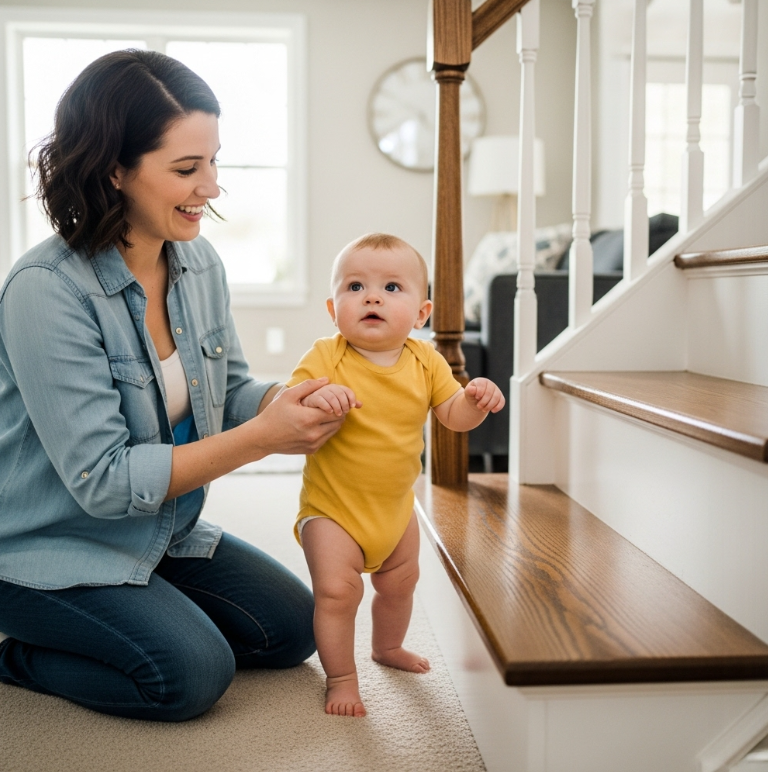 14개월 아기 계단 오르기 무서워할때 3일만에 혼자 오르게 하는 법
