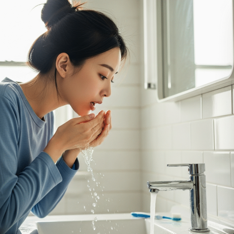 아침에 따뜻한 물로 양치하면 좋은 점