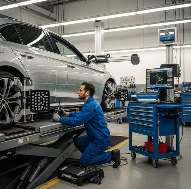 얼라인먼트 교정 후에도 계속 핸들이 쏠리는 이유는 무엇인가요?