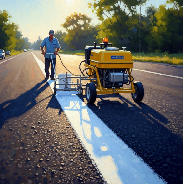 차선도색기 차선 도색 비용, 차선 도색 업체 선정 시 고려사항
