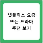 넷플릭스 요즘 뜨는 드라마 추천 보기